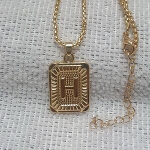 Radiant Gold Monogram Necklace